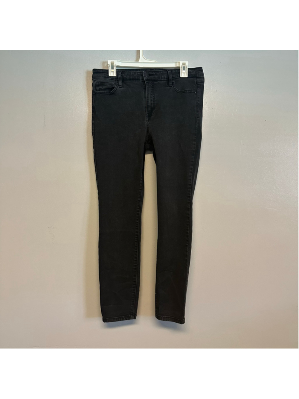Buffalo David Bitton Skinny Jeans Black Womens Size 10 High Rise Denim Stretchy